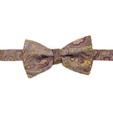 Luxury Paisley Tapestry Lavender Bow Tie - FHYINC