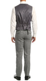 Bradford Grey Slim Fit 3pc Tweed Suit - FHYINC best men's suits, tuxedos, formal men's wear wholesale