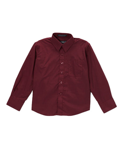 Boys Premium Cotton Blend Dark Colored Dress Shirts
