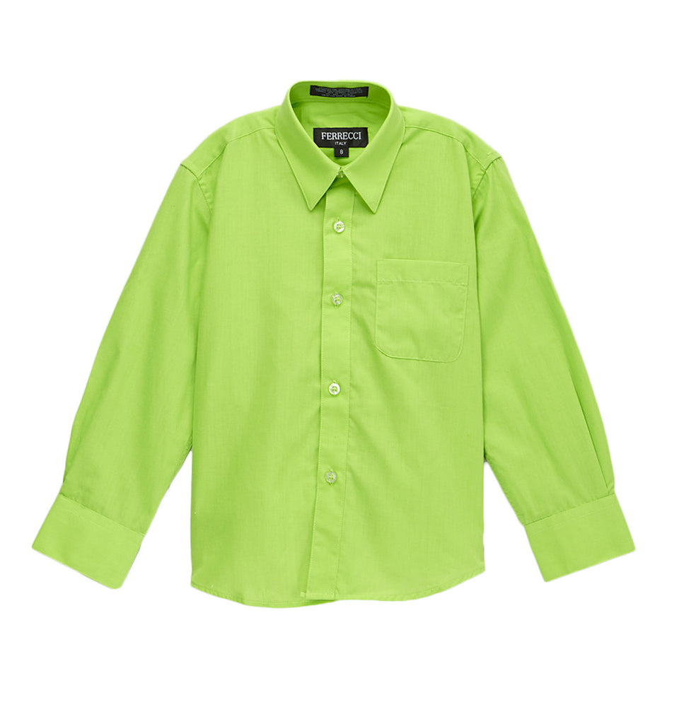 Men's lime online green dress shirt