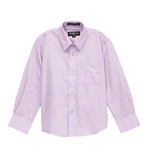 Ferrecci Boys Cotton Blend Lilac Dress Shirt - FHYINC best men's suits, tuxedos, formal men's wear wholesale