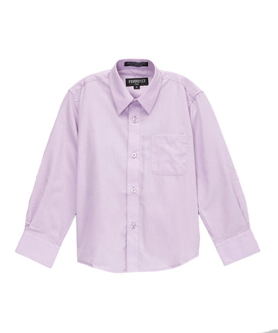 Boys Premium Cotton Blend Light Colored Dress Shirts