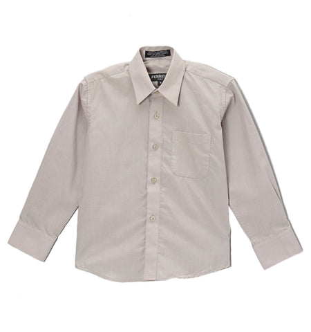 Ferrecci Boys Cotton Blend Light Grey Dress Shirt