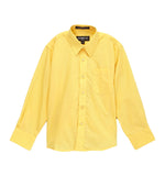 Ferrecci Boys Cotton Blend Yellow Dress Shirt - FHYINC best men's suits, tuxedos, formal men's wear wholesale