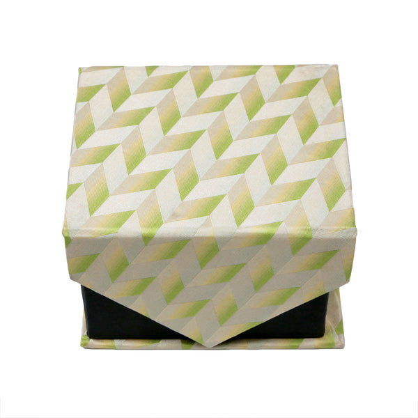 Men's Green Boxy Pattern Design 4-pc Necktie Box Set - FHYINC best men's suits, tuxedos, formal men's wear wholesale