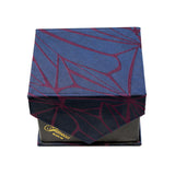 Men's Navy Burgundy Geometric Pattern Design 4-pc Necktie Box Set - FHYINC best men's suits, tuxedos, formal men's wear wholesale