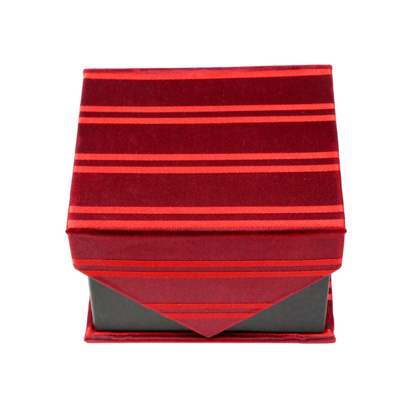 Men's Red-Red Horizontal Striped Pattern Design 4-pc Necktie Box Set - FHYINC best men's suits, tuxedos, formal men's wear wholesale