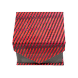 Men's Red-Black Geometric Pattern Design 4-pc Necktie Box Set - FHYINC best men's suits, tuxedos, formal men's wear wholesale