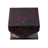 Men's Black-Red Bubbly Pattern Design 4-pc Necktie Box Set - FHYINC best men's suits, tuxedos, formal men's wear wholesale