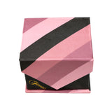 Men's Pink Striped Geometric Pattern Design 4-pc Necktie Box Set - FHYINC best men's suits, tuxedos, formal men's wear wholesale