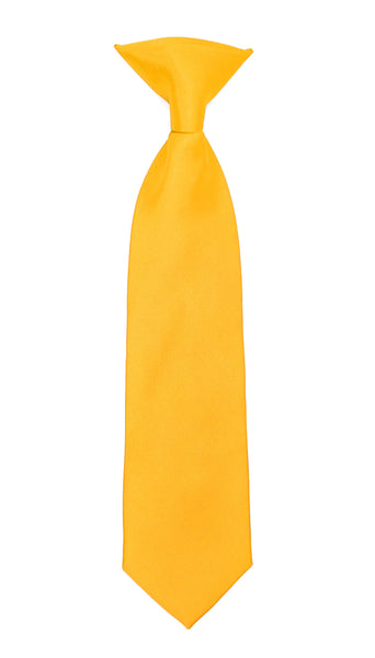 Boys 13" Premium Mango Clip On Necktie - FHYINC best men's suits, tuxedos, formal men's wear wholesale