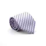 Ferrecci Mens Purple Striped Necktie with Handkerchief Set - FHYINC best men's suits, tuxedos, formal men's wear wholesale