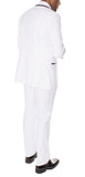 Celio White Black 3pc Slim Fit Tuxedo - FHYINC best men's suits, tuxedos, formal men's wear wholesale