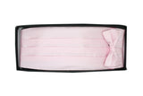 Satine Light Pink Bow Tie & Cummerbund Set - FHYINC