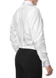 Premium White Pique 100% Cotton Backless Tuxedo Vest & Bow Tie / 2XL FIT ALL (50-60) - FHYINC best men's suits, tuxedos, formal men's wear wholesale