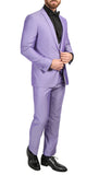 Mens Daxson Ultra Violet Slim Fit Shawl Collar 3pc Tuxedo - FHYINC best men's suits, tuxedos, formal men's wear wholesale
