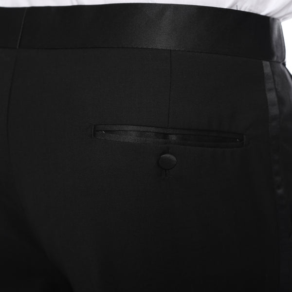 RGM Men's Tuxedo Pants Flat Front with Side Satin Stripe Black 34W x 30L -  Walmart.com
