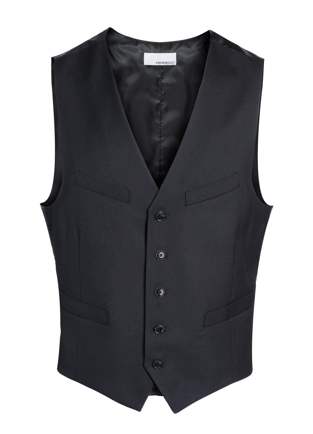 Mens Casual & Formal Black Vest | Drapper Mens Casual & Formal Black Vest | Drapper