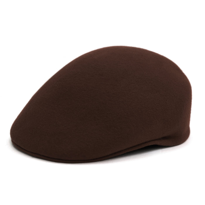 Classic Premium Wool Chocolate English Hat - FHYINC