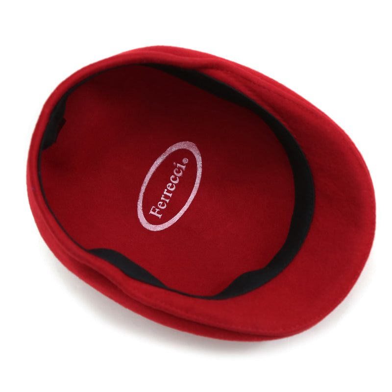 Classic Premium Wool Red English Hat - FHYINC