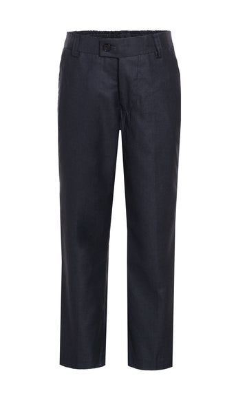 Ezra Charcoal Regular Fit Boys Dress Pants - FHYINC best men's suits, tuxedos, formal men's wear wholesale