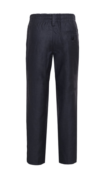 Ezra Charcoal Regular Fit Boys Dress Pants - FHYINC best men's suits, tuxedos, formal men's wear wholesale