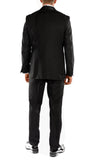 Falls Slim Fit 2pc Tuxedo - Black - FHYINC best men's suits, tuxedos, formal men's wear wholesale