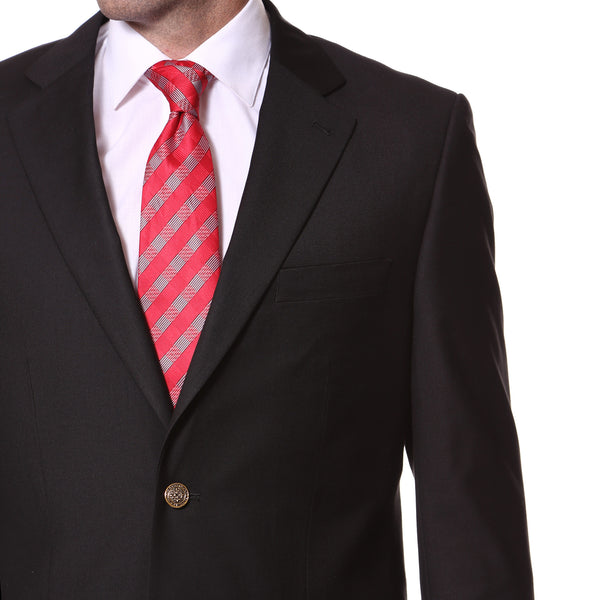 Black Gold Button Regular Fit Blazer - FHYINC best men's suits, tuxedos, formal men's wear wholesale