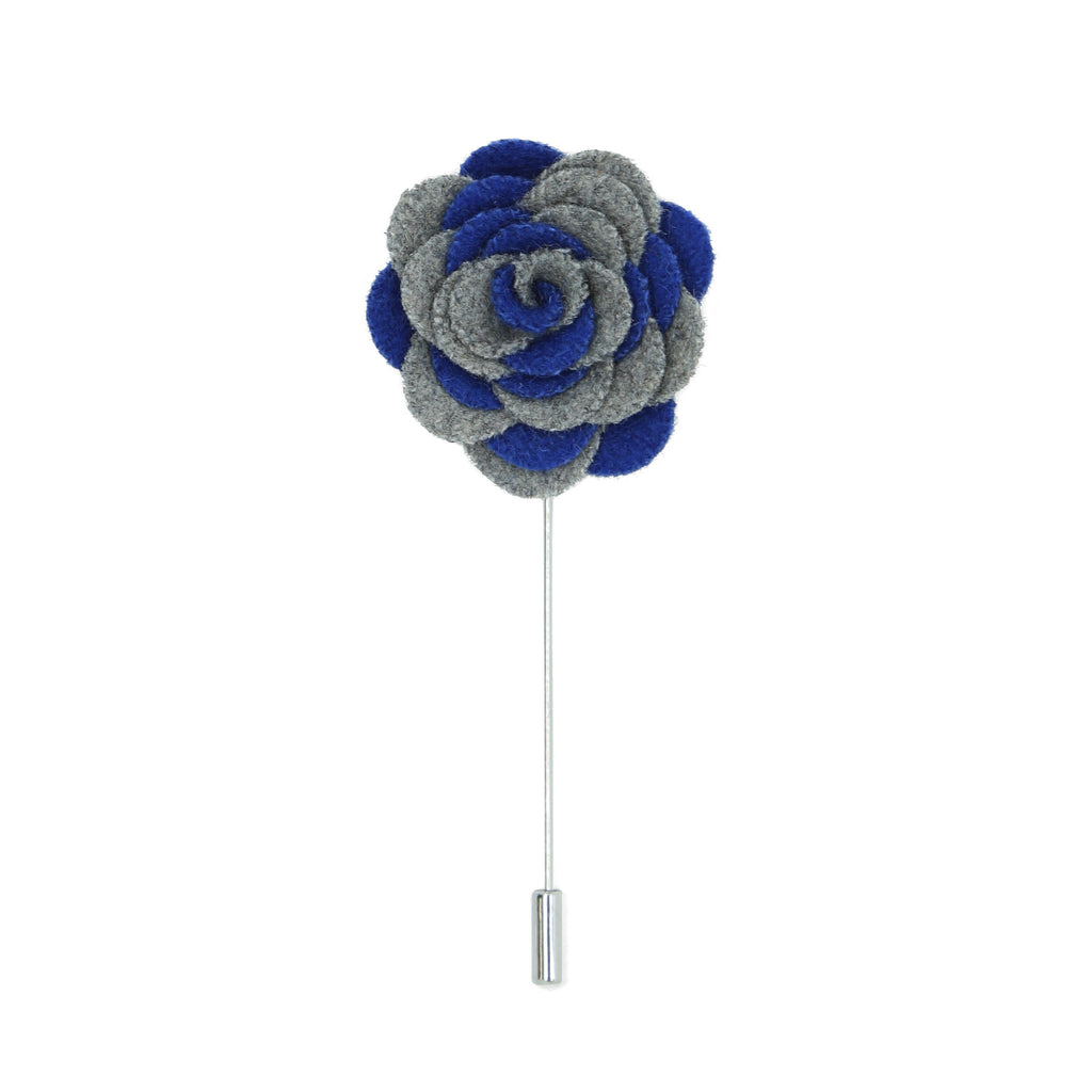Florance 24 Grey Blue Lapel Pin - FHYINC