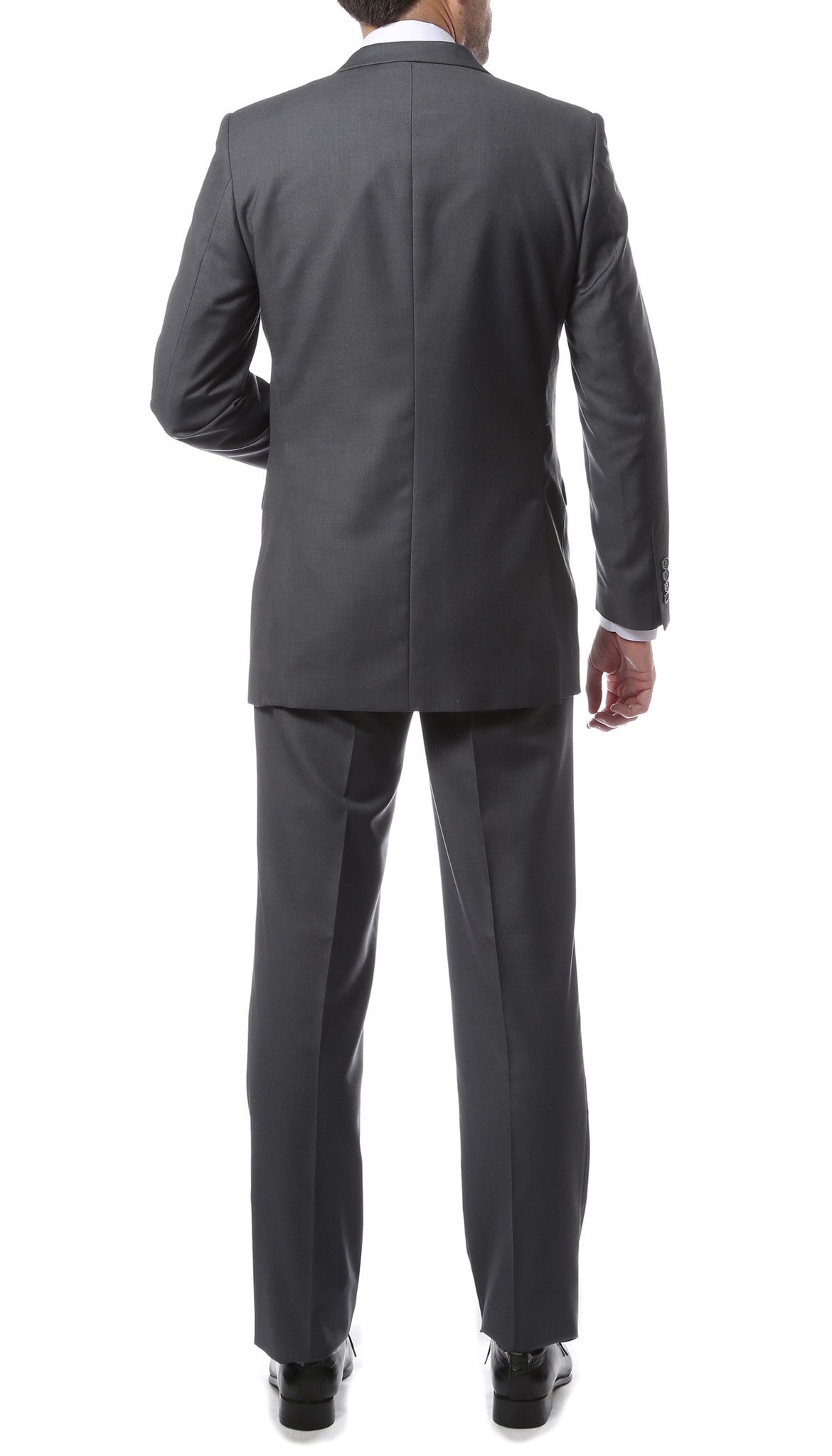 Premium FNL22R Mens 2 Button Regular Fit Heather Grey Suit - FHYINC best men's suits, tuxedos, formal men's wear wholesale