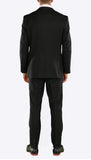 Black Regular Fit Suit - 2PC - FORD - FHYINC best men's suits, tuxedos, formal men's wear wholesale