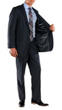 Navy Blue Regular Fit Suit - 2PC - FORD - FHYINC best men's suits, tuxedos, formal men's wear wholesale