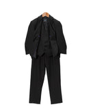 Boys Premium Black Tone on Tone Striped 2pc Suit - FHYINC best men's suits, tuxedos, formal men's wear wholesale