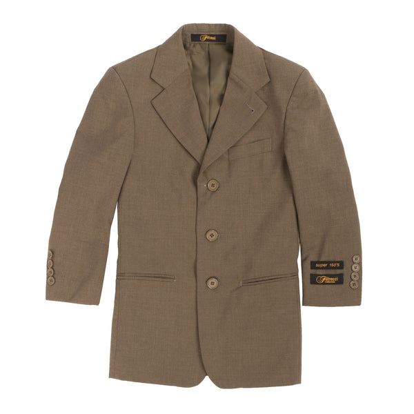Boys Premium Brown Green 2pc Suit - FHYINC best men's suits, tuxedos, formal men's wear wholesale