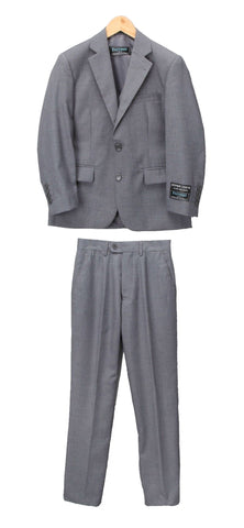 Boys Premium Medium Grey 2pc Suit
