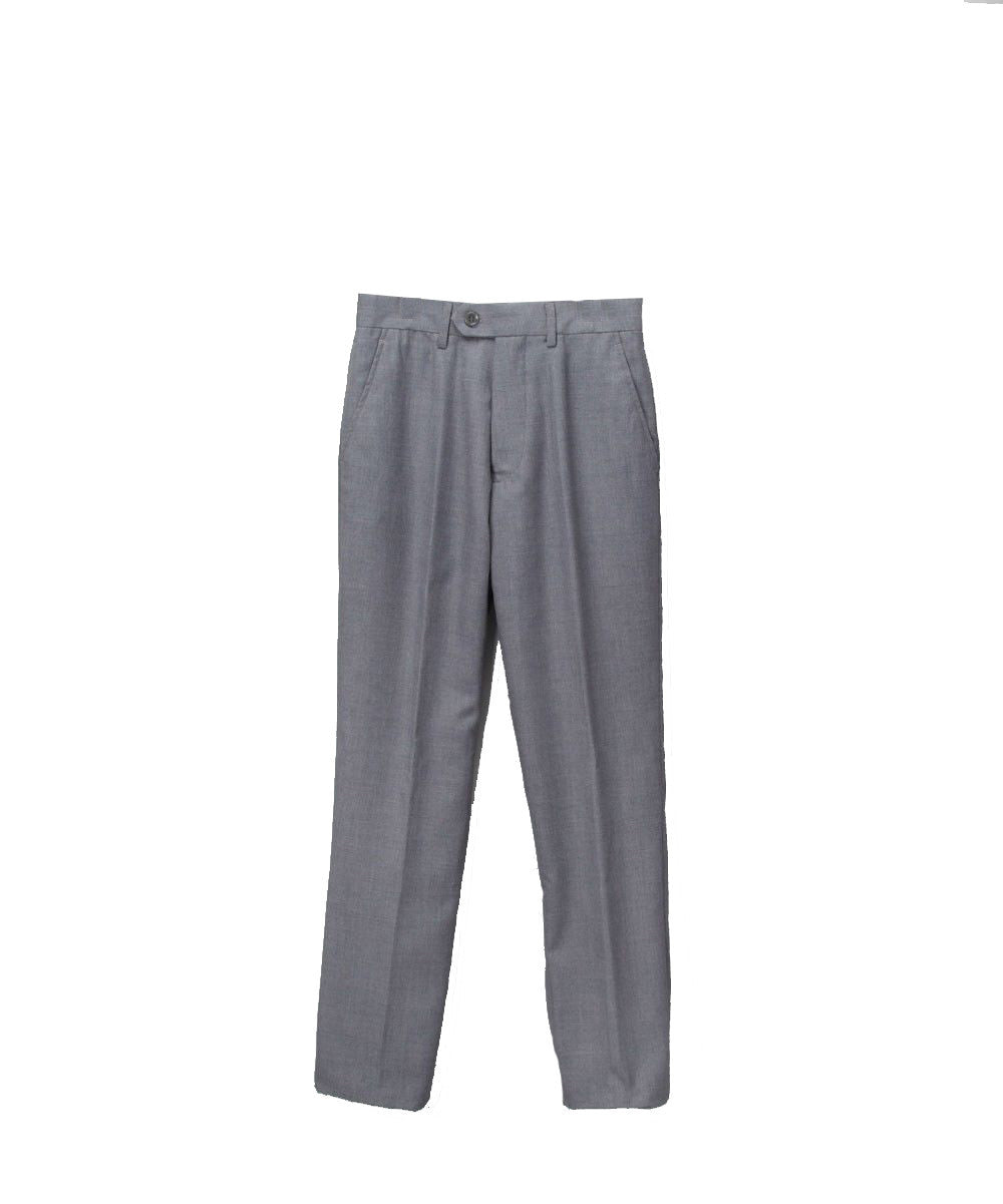 Boys Premium Medium Grey Vested 3pc Suit - FHYINC best men's suits, tuxedos, formal men's wear wholesale