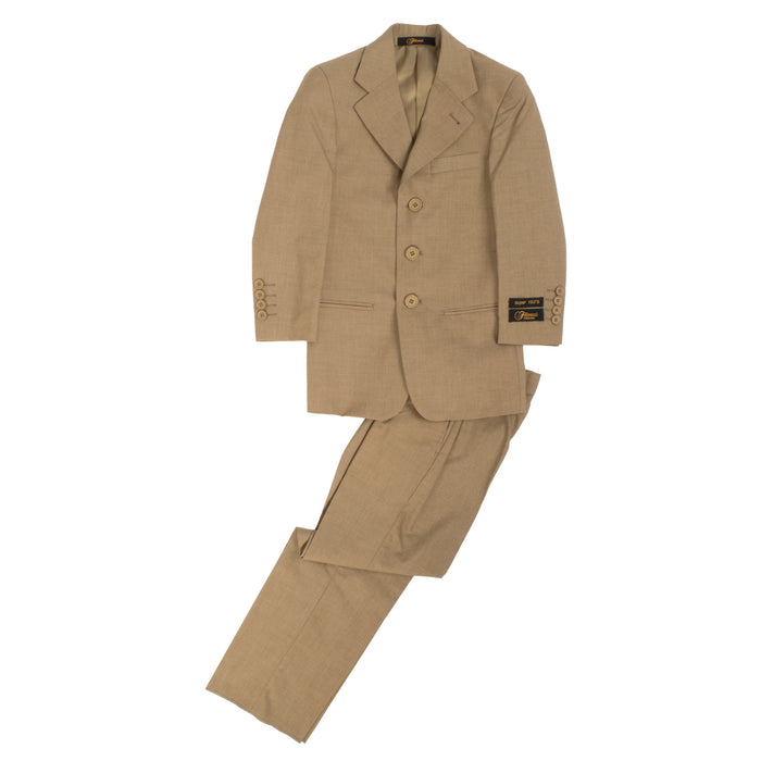 Boys Premium Sand 2pc Suit - FHYINC best men's suits, tuxedos, formal men's wear wholesale