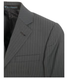 Boys Premium Grey Green Striped 2pc Suit - FHYINC best men's suits, tuxedos, formal men's wear wholesale
