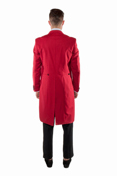 Red 2pc Tail Tuxedo -Regular Fit - Tailcoat and Trousers - FHYINC best men's suits, tuxedos, formal men's wear wholesale