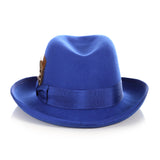 Premium Royal Blue Godfather Hat - FHYINC best men's suits, tuxedos, formal men's wear wholesale