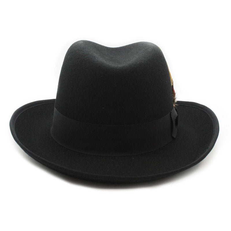 Premium Black Godfather Hat - FHYINC best men's suits, tuxedos, formal men's wear wholesale