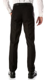 Ferrecci Men's Halo Black Slim Fit Flat-Front Dress Pants - FHYINC best men's suits, tuxedos, formal men's wear wholesale