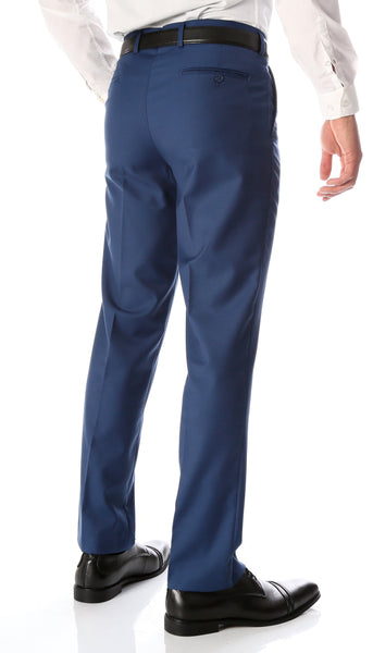 Ferrecci Men's Halo Indigo Slim Fit Flat-Front Dress Pants - FHYINC best men's suits, tuxedos, formal men's wear wholesale