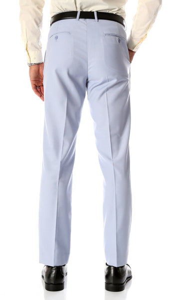 Ferrecci Men's Halo Sky Blue Slim Fit Flat-Front Dress Pants - FHYINC best men's suits, tuxedos, formal men's wear wholesale