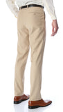 Ferrecci Men's Halo Tan Slim Fit Flat-Front Dress Pants - FHYINC best men's suits, tuxedos, formal men's wear wholesale