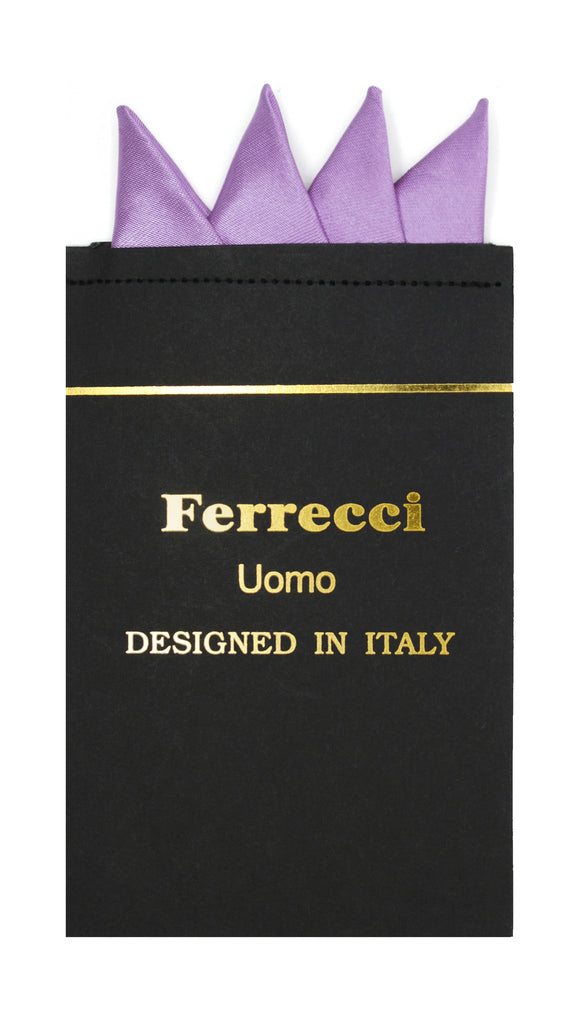 Pre-Folded Microfiber Lavender Handkerchief Pocket Square - FHYINC best men