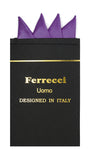 Pre-Folded Microfiber Purple Handkerchief Pocket Square - FHYINC best men's suits, tuxedos, formal men's wear wholesale