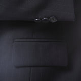 Womens Navy Pinstripe Business Casual Uniform Blazer - FHYINC best men's suits, tuxedos, formal men's wear wholesale