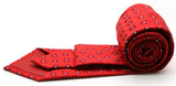 Mens Dads Classic Red Geometric Pattern Business Casual Necktie & Hanky Set I-3 - FHYINC best men's suits, tuxedos, formal men's wear wholesale
