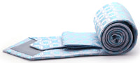 Mens Dads Classic Turquoise Geometric Pattern Business Casual Necktie & Hanky Set I-8 - FHYINC best men's suits, tuxedos, formal men's wear wholesale